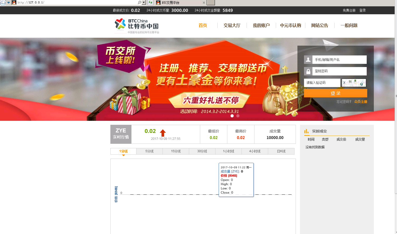 ThinkPHP BT币交易平台系统源码_源码下载