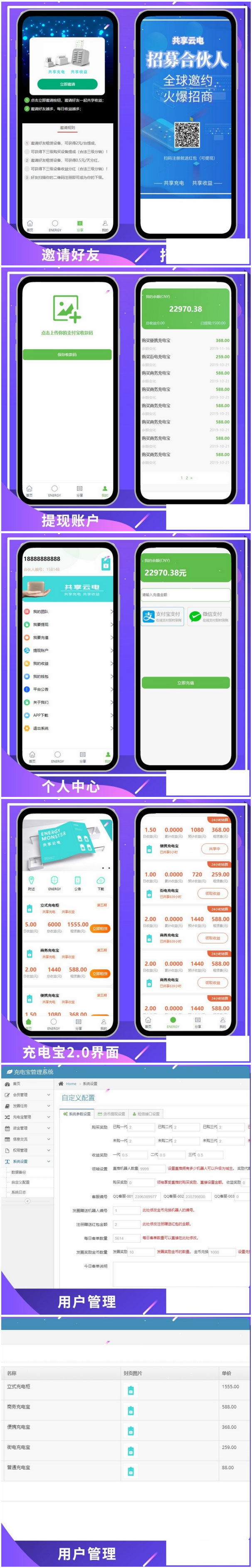 共享充电宝2.0系统源码 仿云海广告云点机器人挂机赚钱(图1) 1619485925801787.jpg