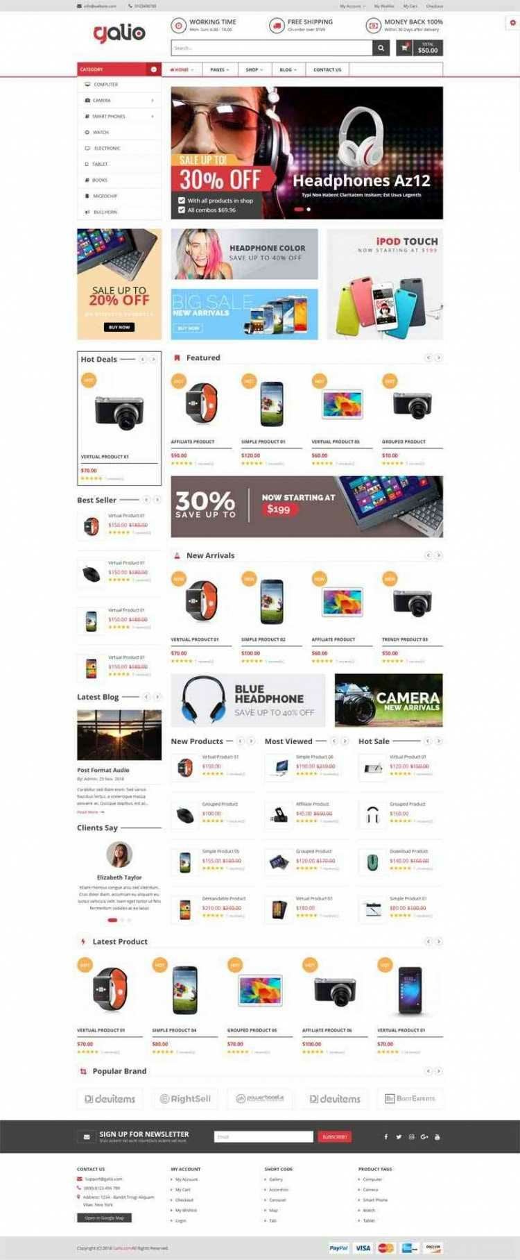 Bootstrap大型响应式手机电脑销售商城HTML模板(图1) 1608280688510533.png