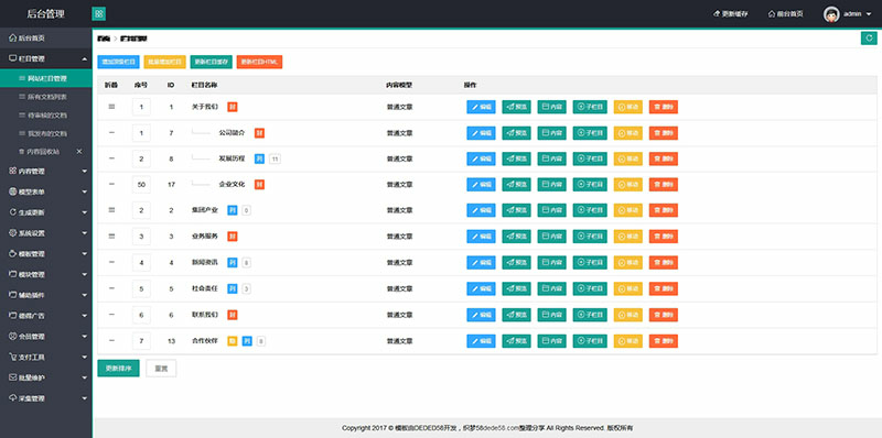 织梦dedecms响应式网站后台管理系统模板(自适应手机移动端)(图2) 1611812929979280.png