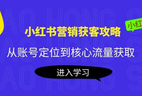 小红书营销获客攻略:从账号定位到核心流量获取,爆款笔记打造(图1) dc774b2158.jpg