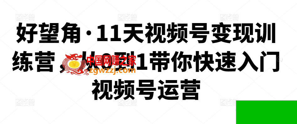 11天视频号变现训练营:从0到1带你快速入门视频号运营(图1) 1700744920850184.jpg