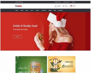 Fudink响应式食物饮料电子商务Bootstrap商城网站模板