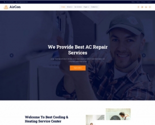 家电设备维修服务机构网站模板